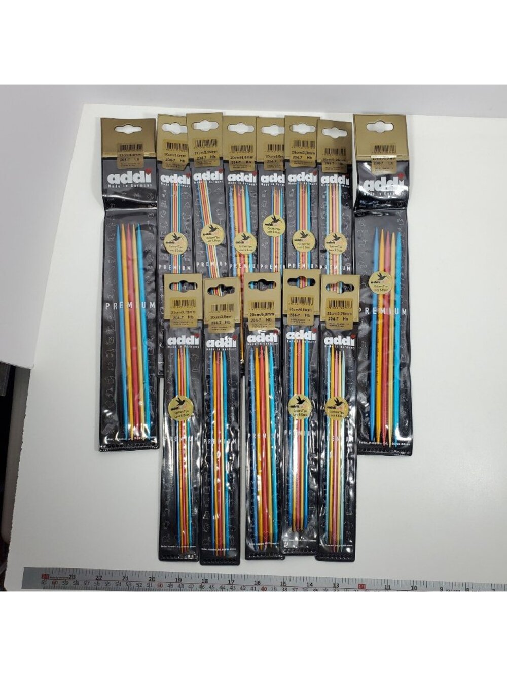 Addi Premium Colibri Double Pointed Knitting Needles 20cm 23cm Lot 13 Sets